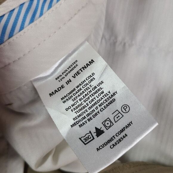 FootJoy FJ Performance Athletic Fit Golf Pants Golfing Mens Sz 32 X 30 Tan Beige - Picture 7 of 7